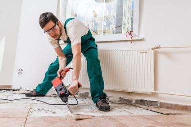 Enlèvement du carrelage